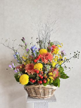 お月見アレンジメント｜「西冨花園」　（大阪府池田市の花キューピット加盟店 花屋）のブログ