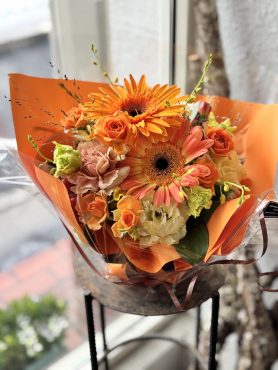 送別用アレンジメントと花束｜「西冨花園」　（大阪府池田市の花キューピット加盟店 花屋）のブログ