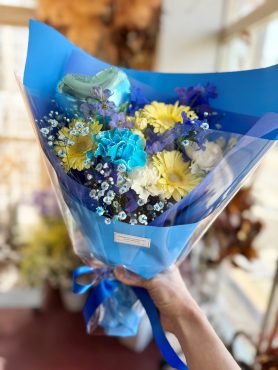 卒業の花束（バルーン入り９）｜「西冨花園」　（大阪府池田市の花キューピット加盟店 花屋）のブログ